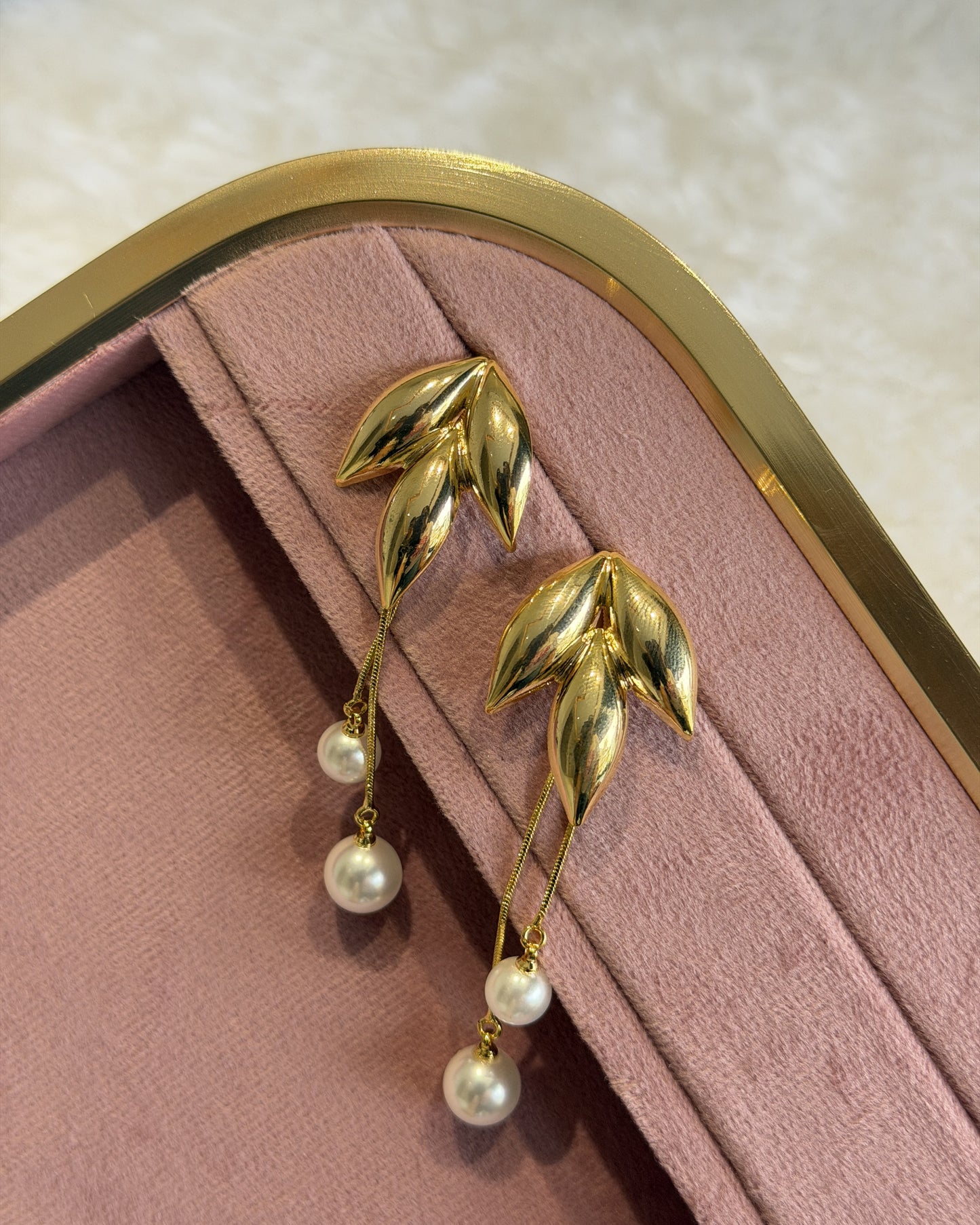 Golden Leaf Duo Earrings