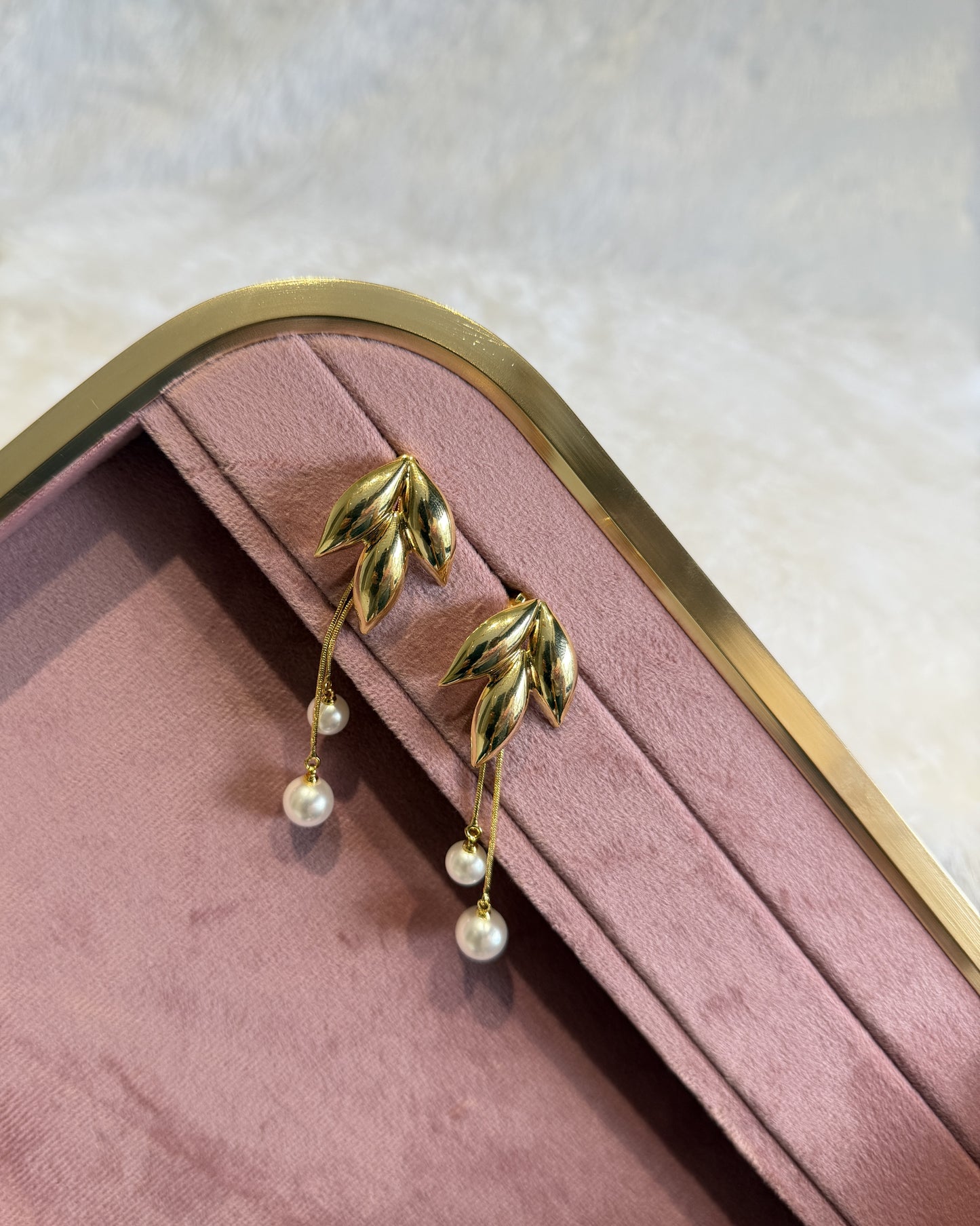 Golden Leaf Duo Earrings
