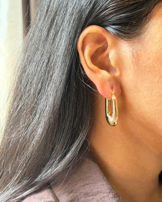 Sculpted U Hoops