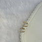Wavy Mini Heart Hoops