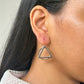 Two Tone Statement Earrings