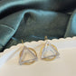 Two Tone Statement Earrings