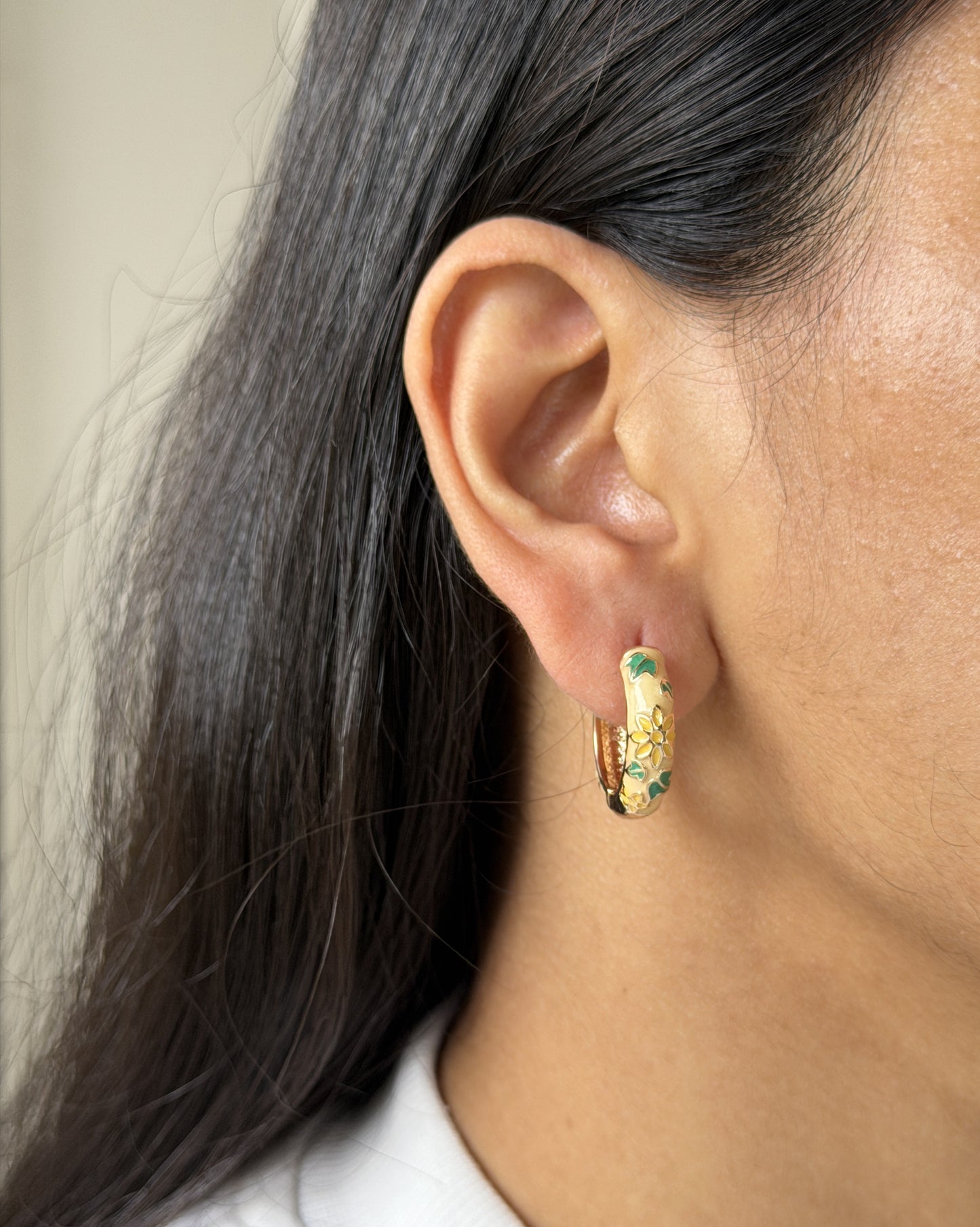 Rangrez Meenakari Hoops