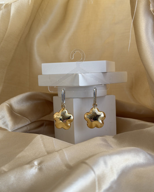 Dual tone Blossom Earrings