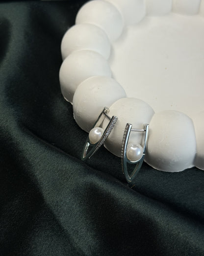 Pearl Eclipse Hoops