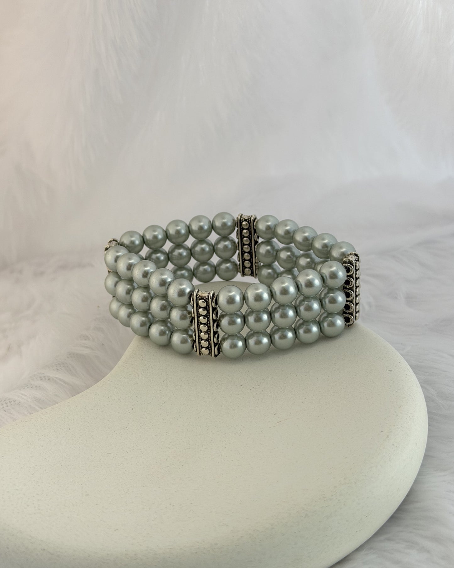 Moonstone Pearl Bracelet