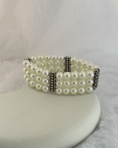 Moonstone Pearl Bracelet
