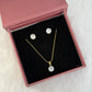 Celeste Solitaire Necklace & Stud Set