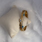 Evil eye studded bracelet
