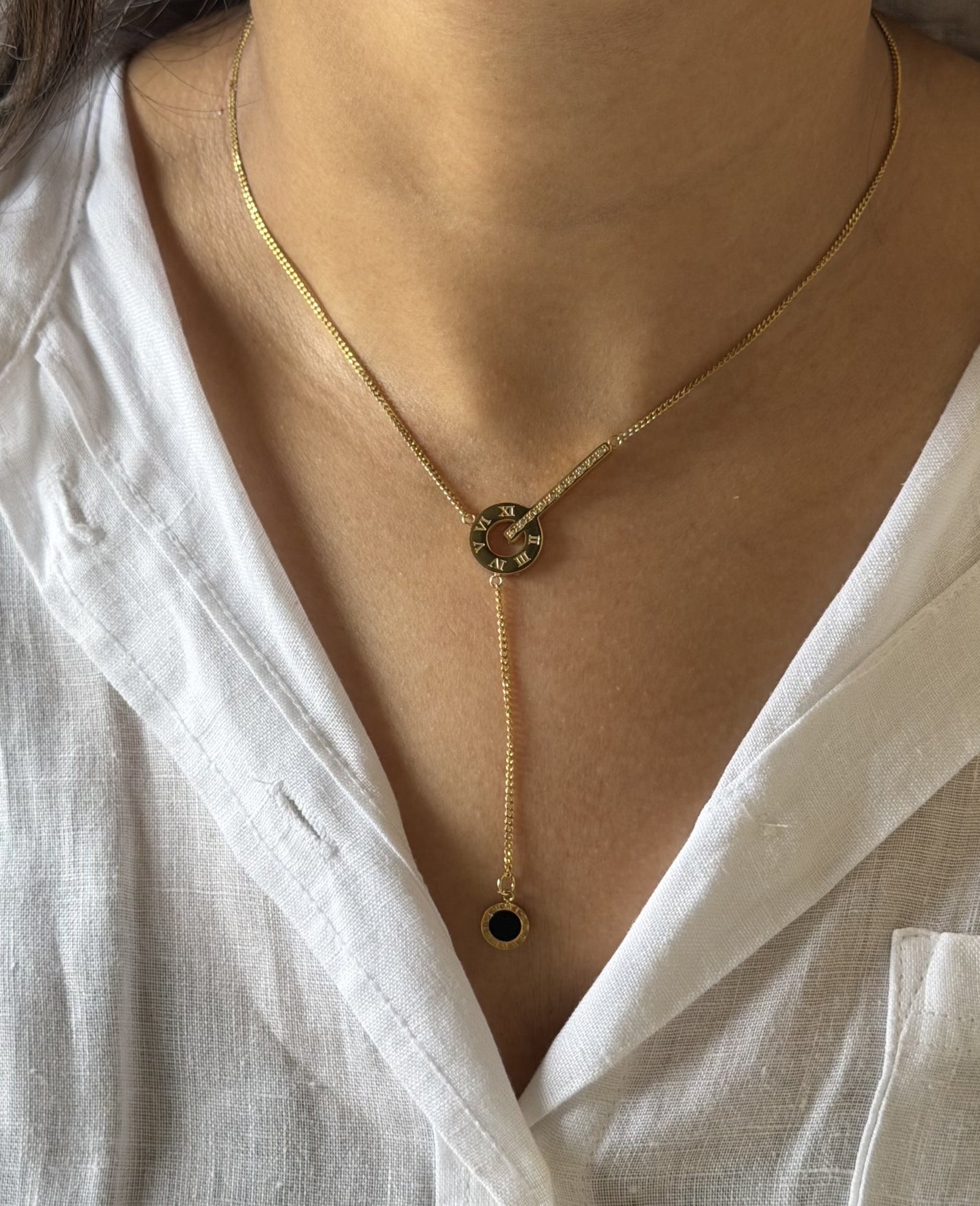 Roman Drop Necklace
