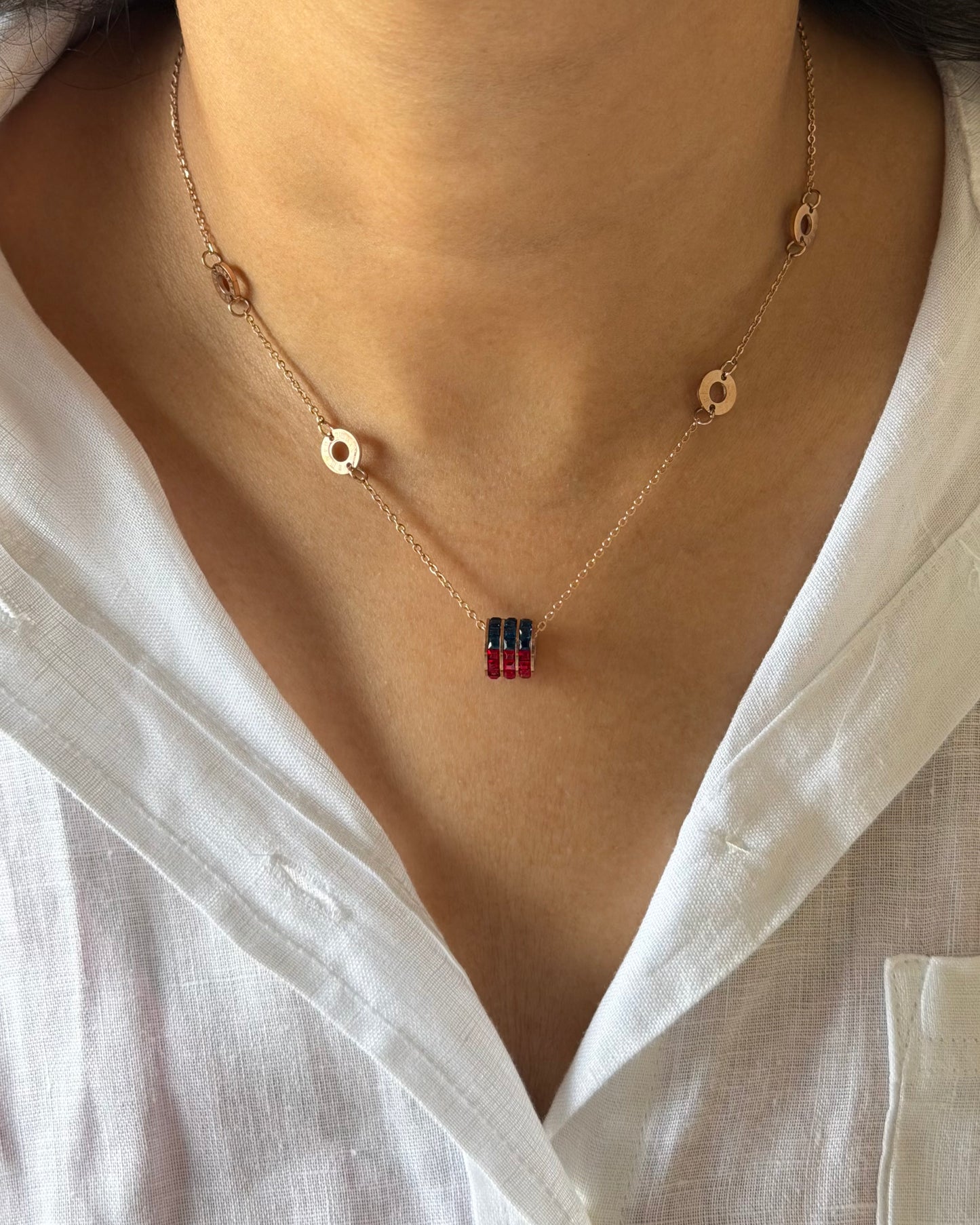 Trio Orbit Necklace