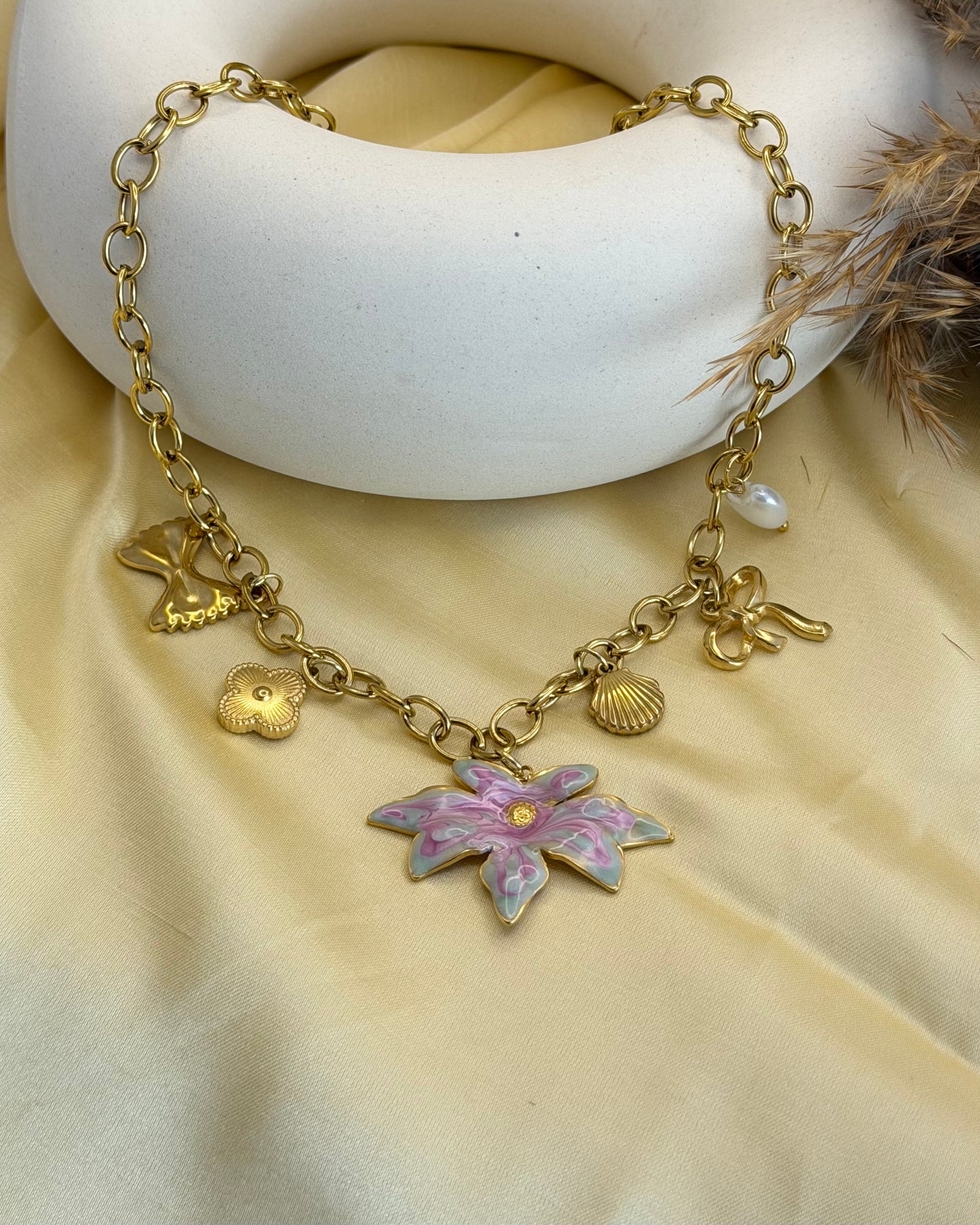 Flora Charm Necklace