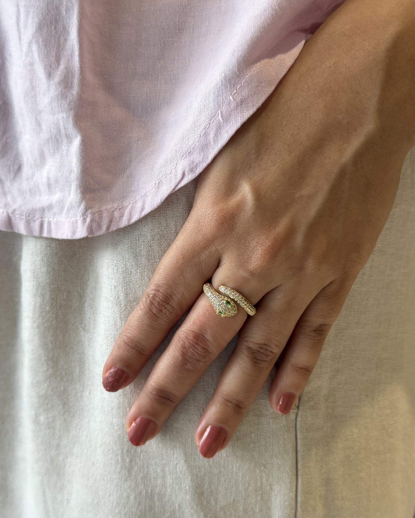 Serpentine Luxe Ring (Size-7)