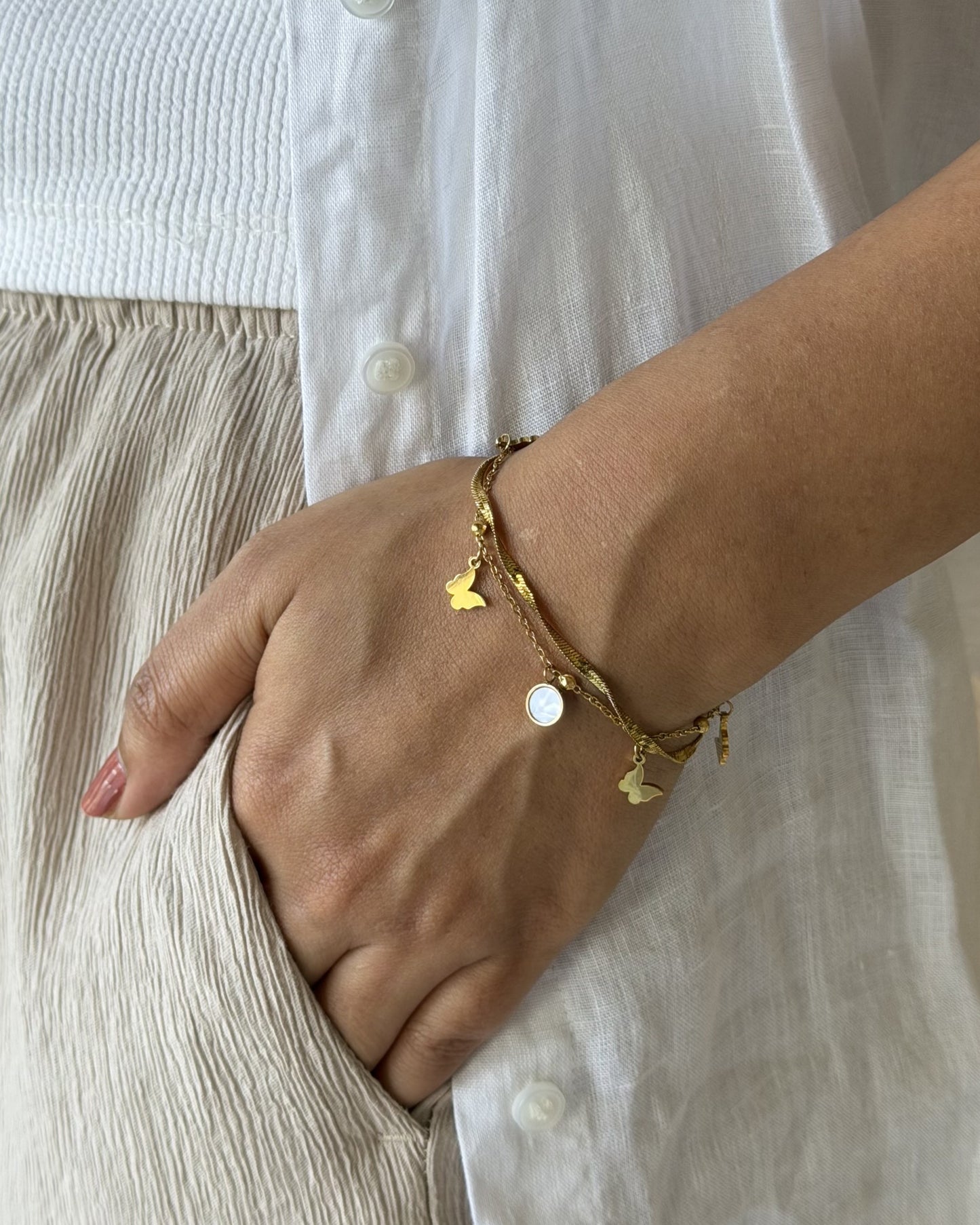 Butterfly Charm Bracelet