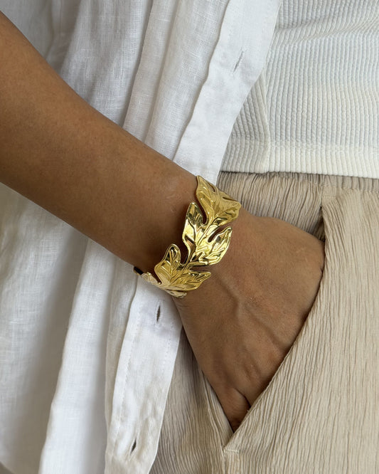 Arbelle Leaf Cuff