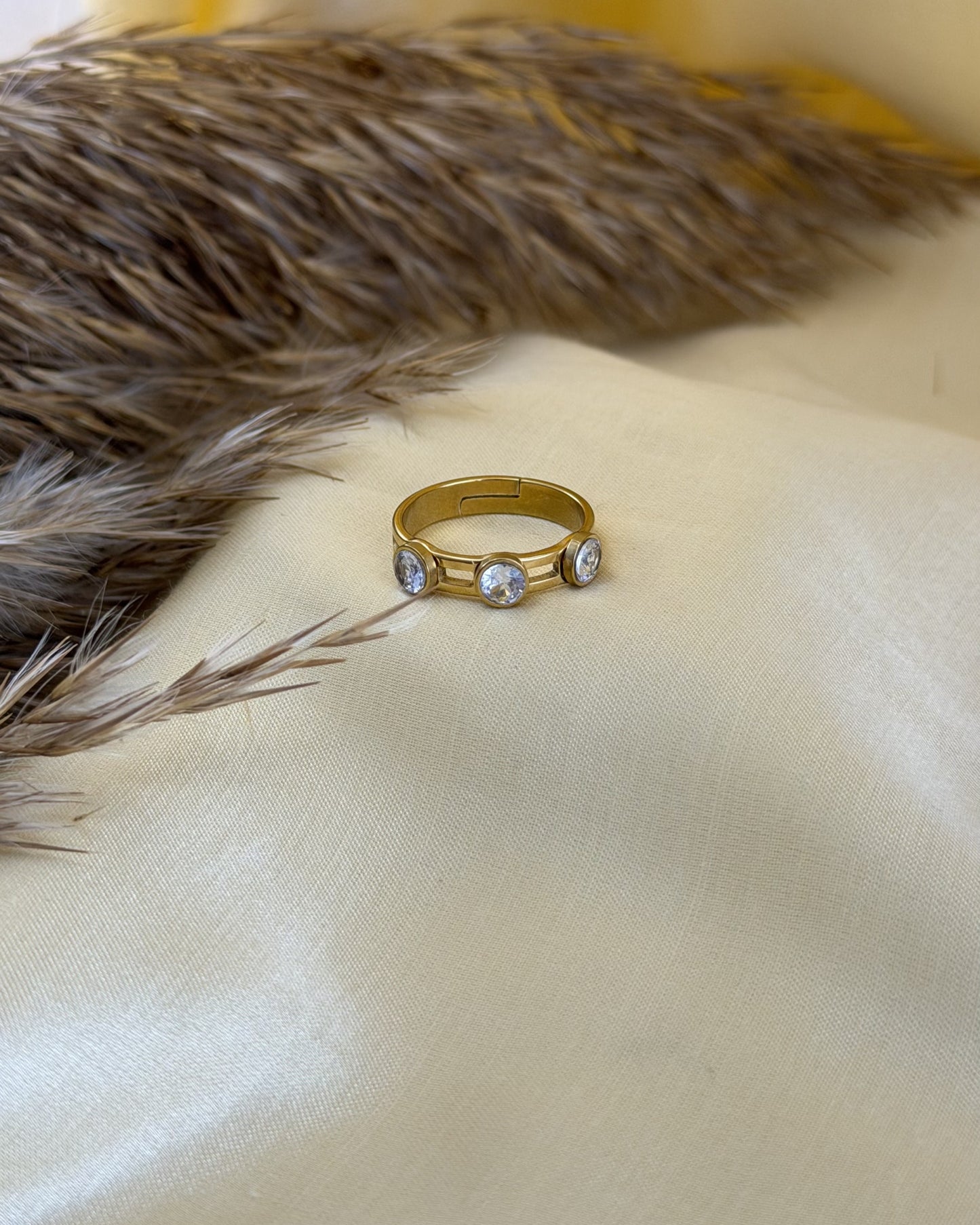 Solara Trio Ring (Size Adjustable)