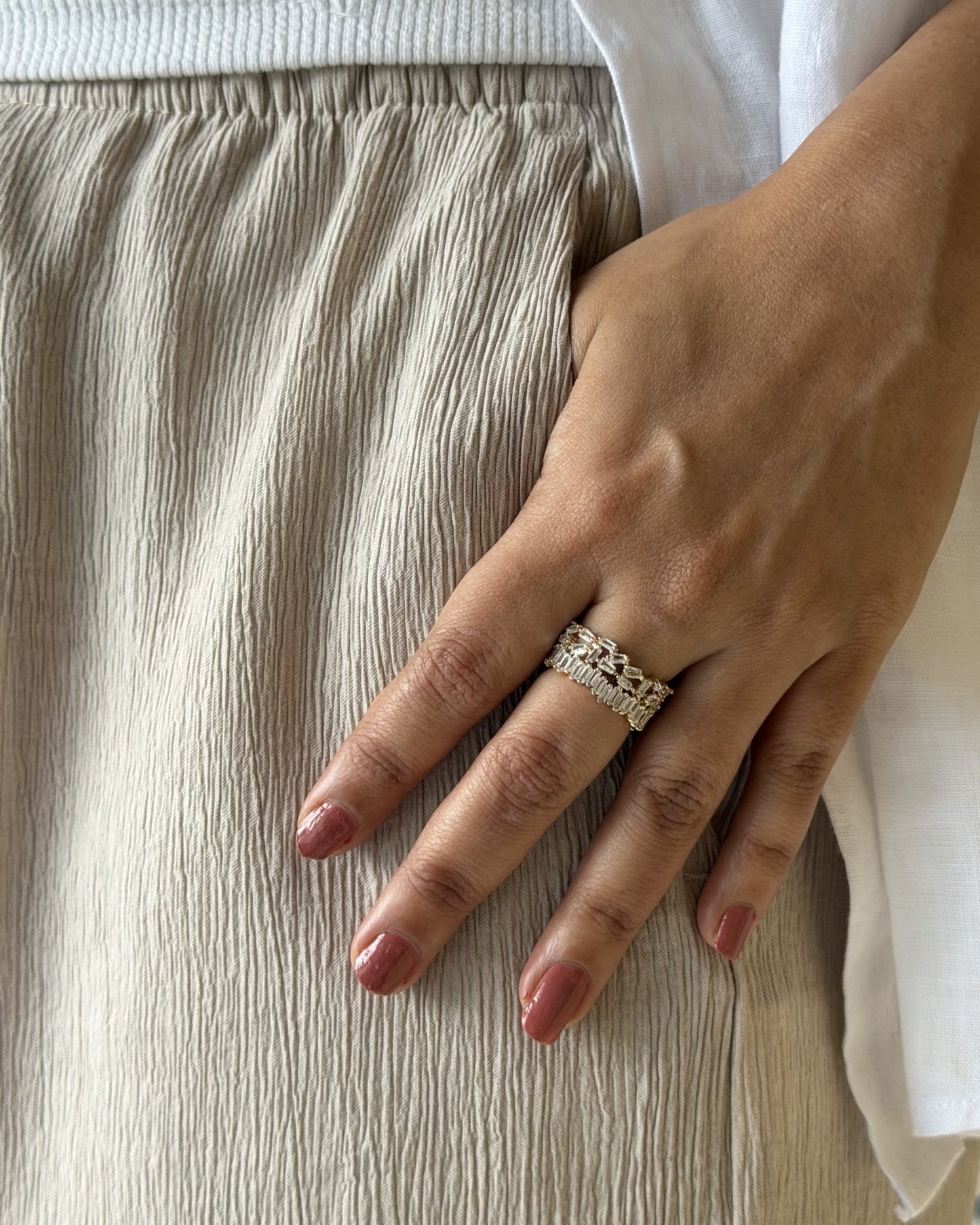 Celeste Crystal Ring (Size Adjustable)