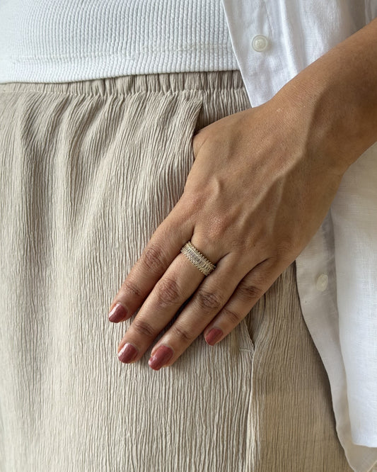 Lumière Baguette Ring (Size Adjustable)