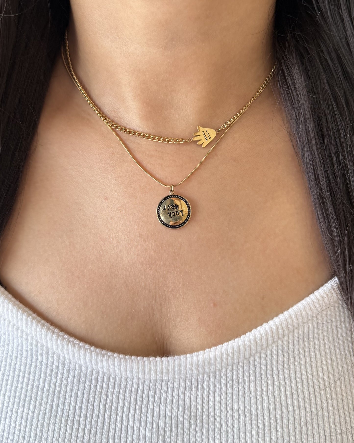 Lucky Coin Layered Necklace