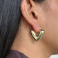 Molten Heart Drop Earrings