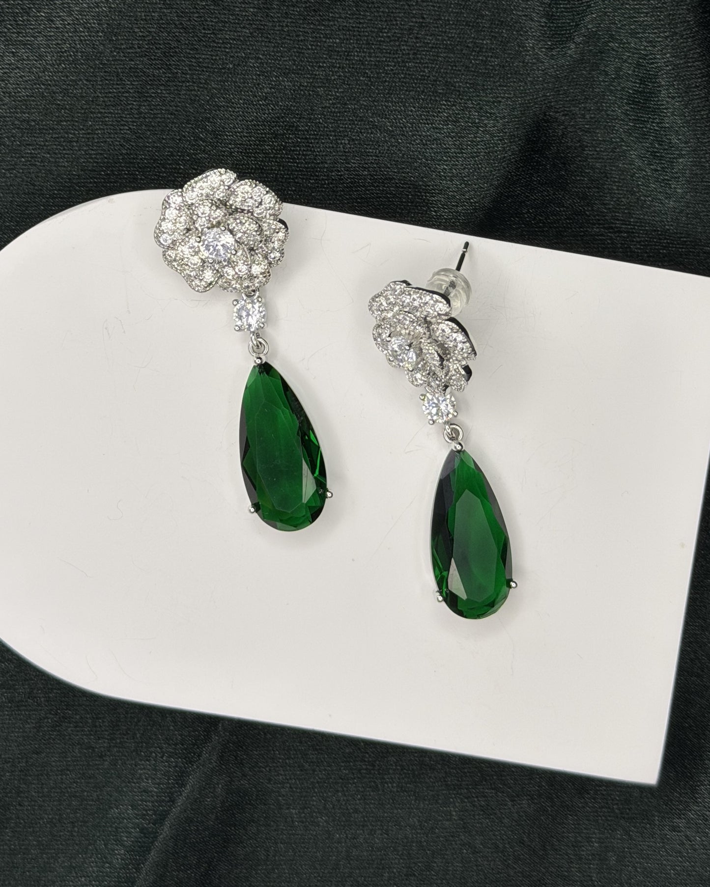 Scarlet Petal Earrings