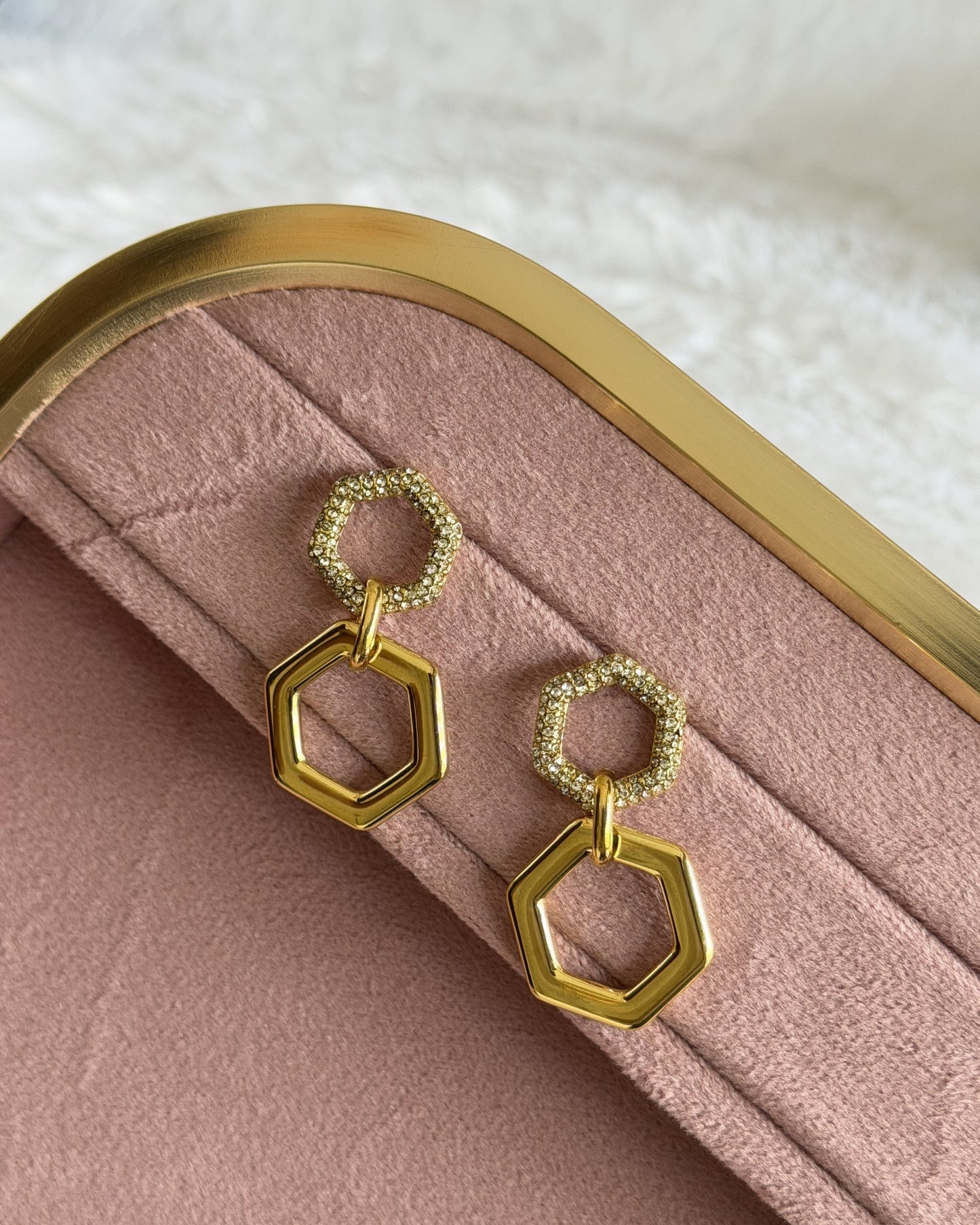 Honeycomb Spark Earrings