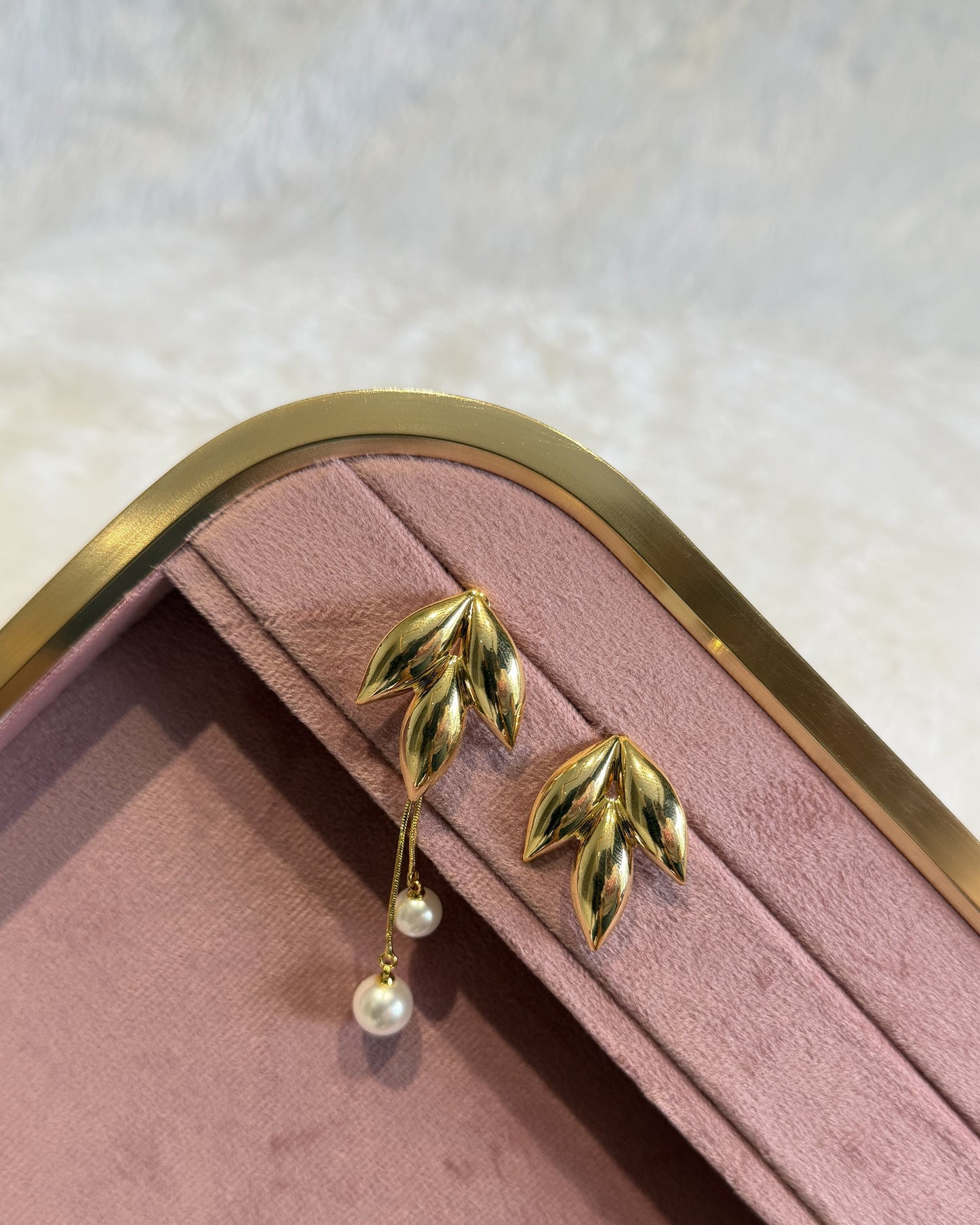 Golden Leaf Duo Earrings