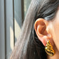 Golden Seashell Studs