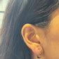 Wavy Mini Heart Hoops