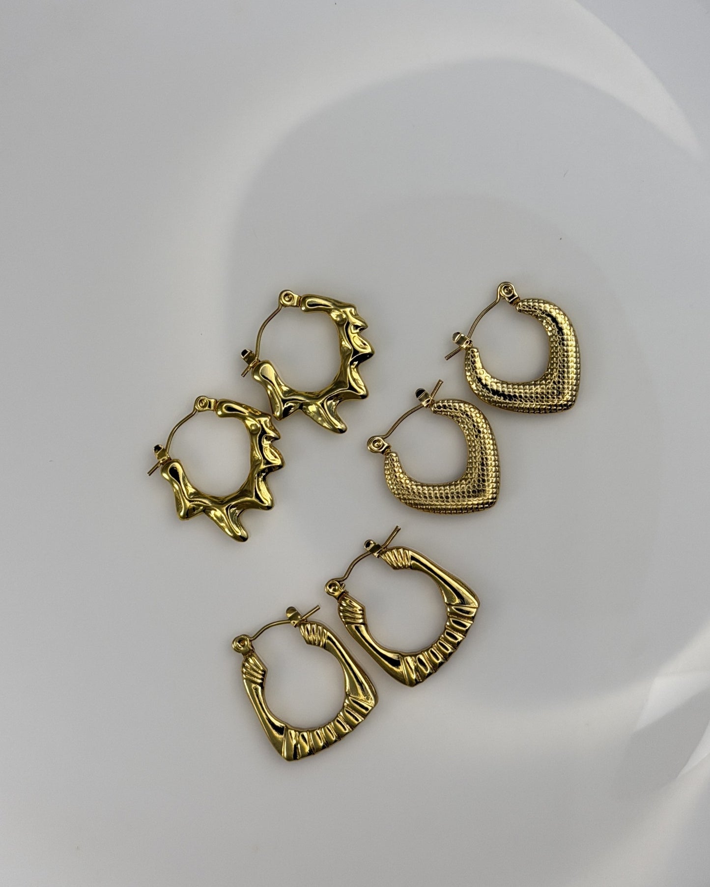 Golden hoops Combo-8