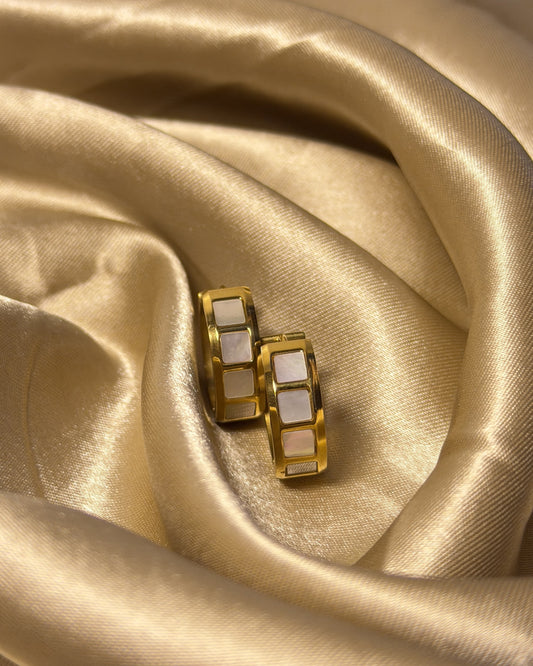 Golden Tile Hoops