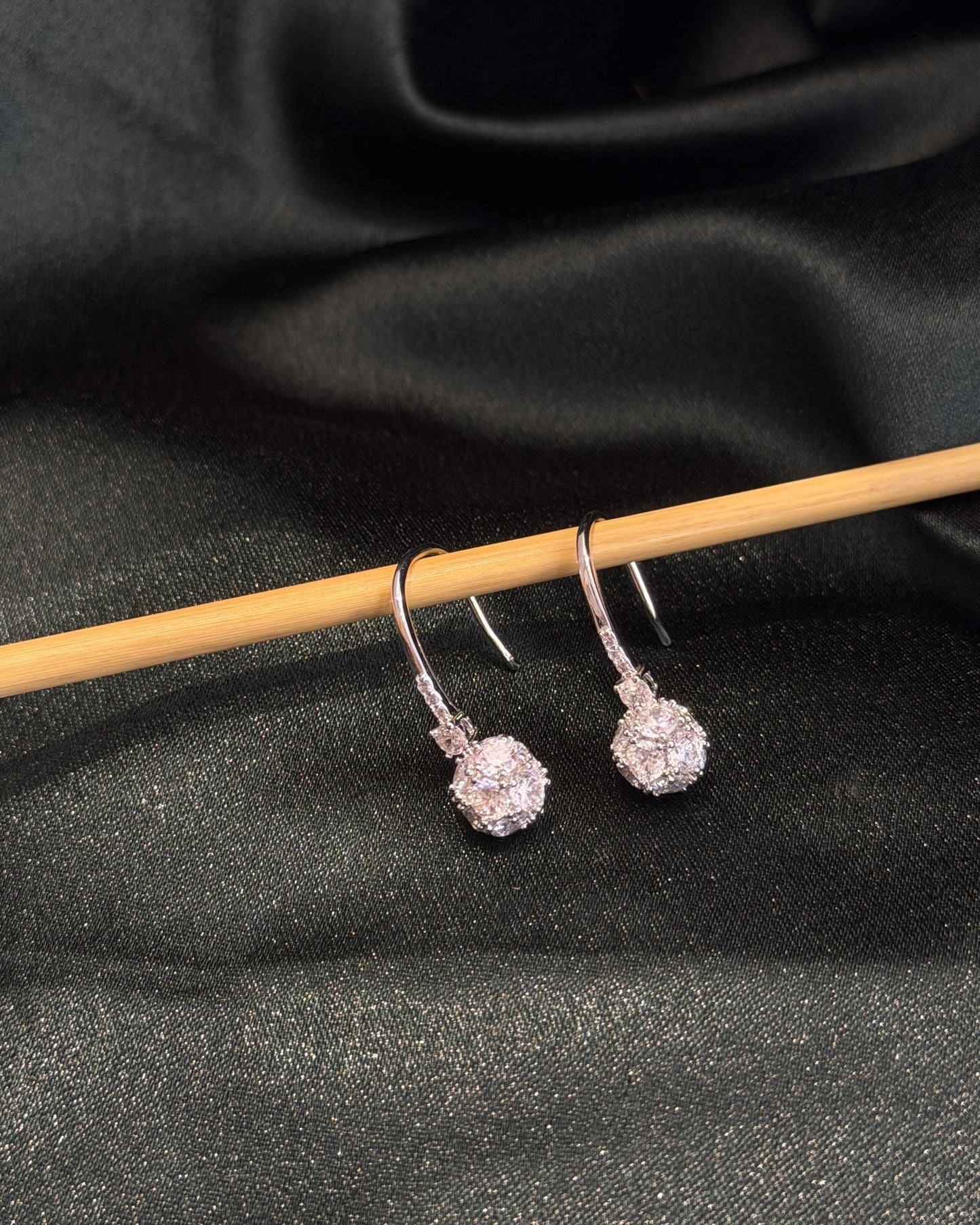 Crystal Blossom Drops Earrings