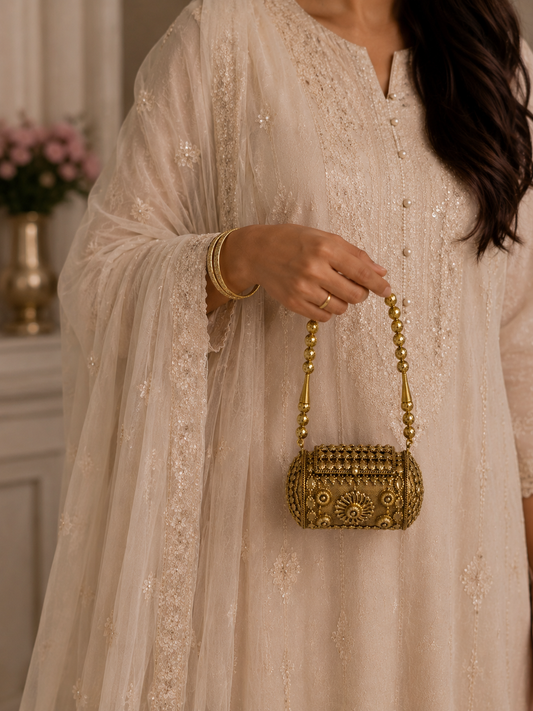 Ruhani luna Mini Metal Bag