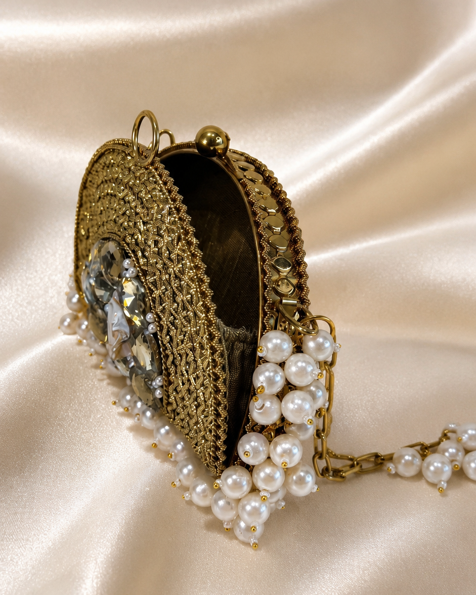 Pearl Arc Mini Clutch