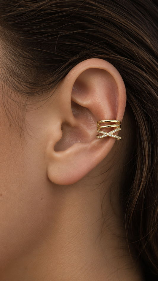 Crisscross Ear cuff