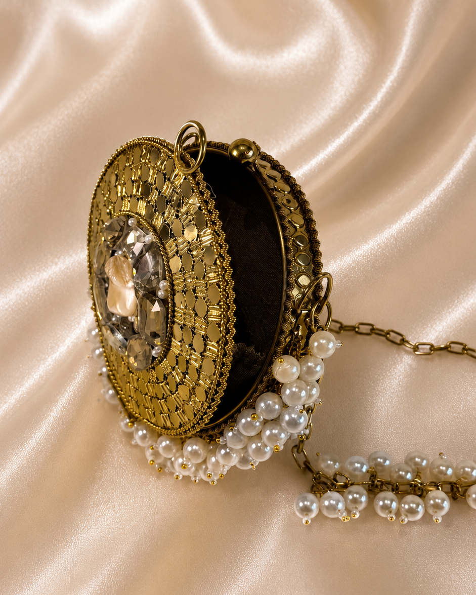 Pearl Halo Mini Clutch