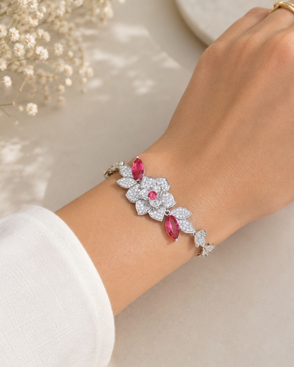 Scarlet Petal Bracelet
