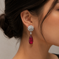 Scarlet Petal Earrings