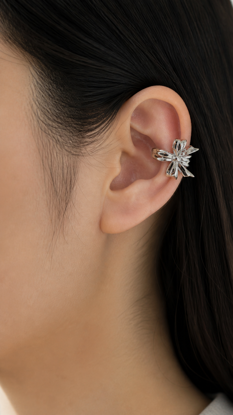 Celeste Bow Ear Cuff