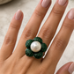 Emerald Pearl Ring