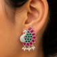Peacock studs