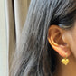 Golden Heart Drop Earrings
